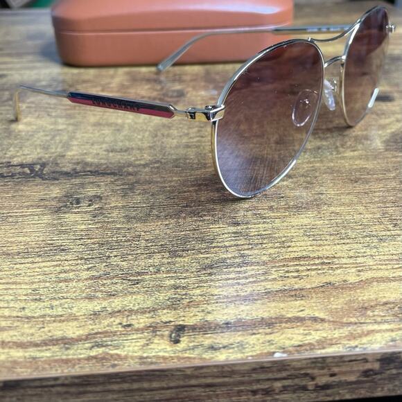 Longchamp Women\'s LO133S 722 Full RimGold Pilot Frame Sunglasses sz 59-17-145 main image 5